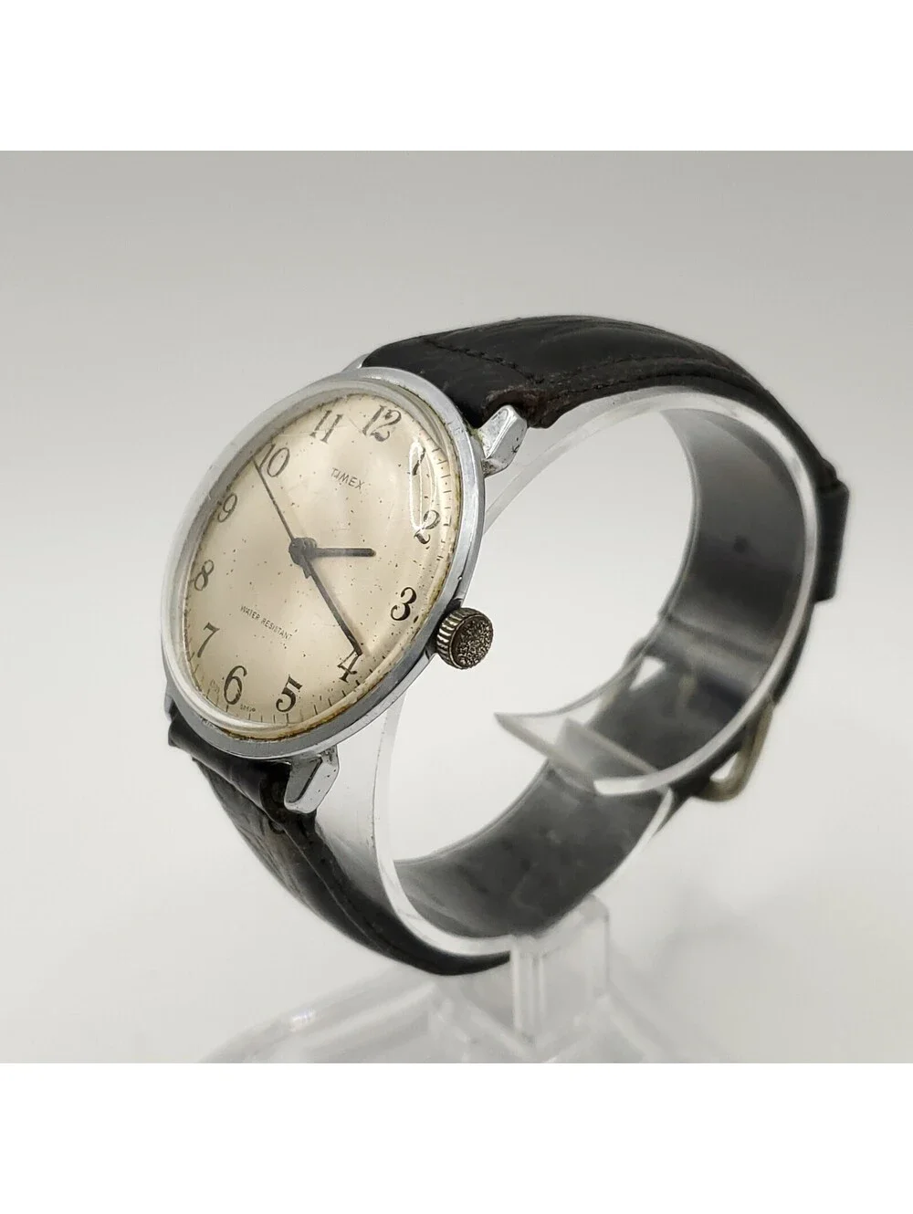 Vintage 1979 Timex Marlin Mens Watch 34mm For Parts Or Repair